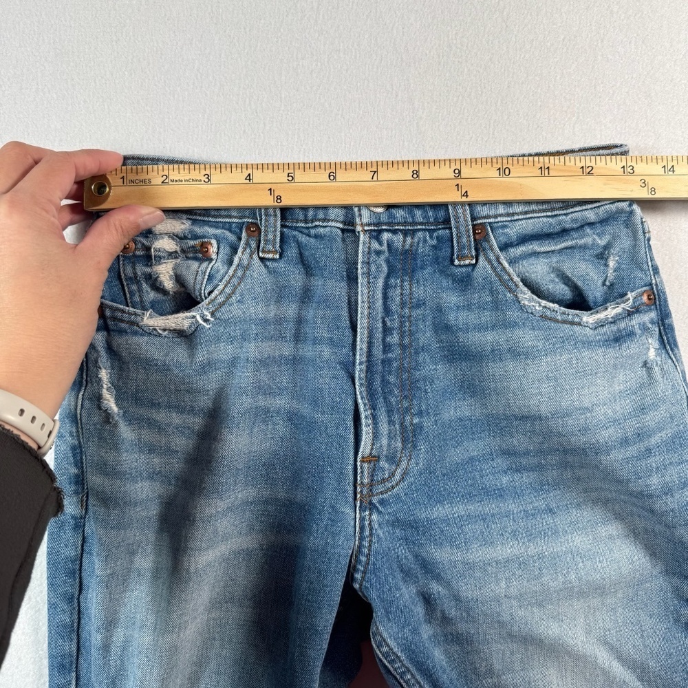 Abercrombie and Fitch Jeans Womens 26 Blue Simone High Rise Slim Straight - Picture 4 of 9